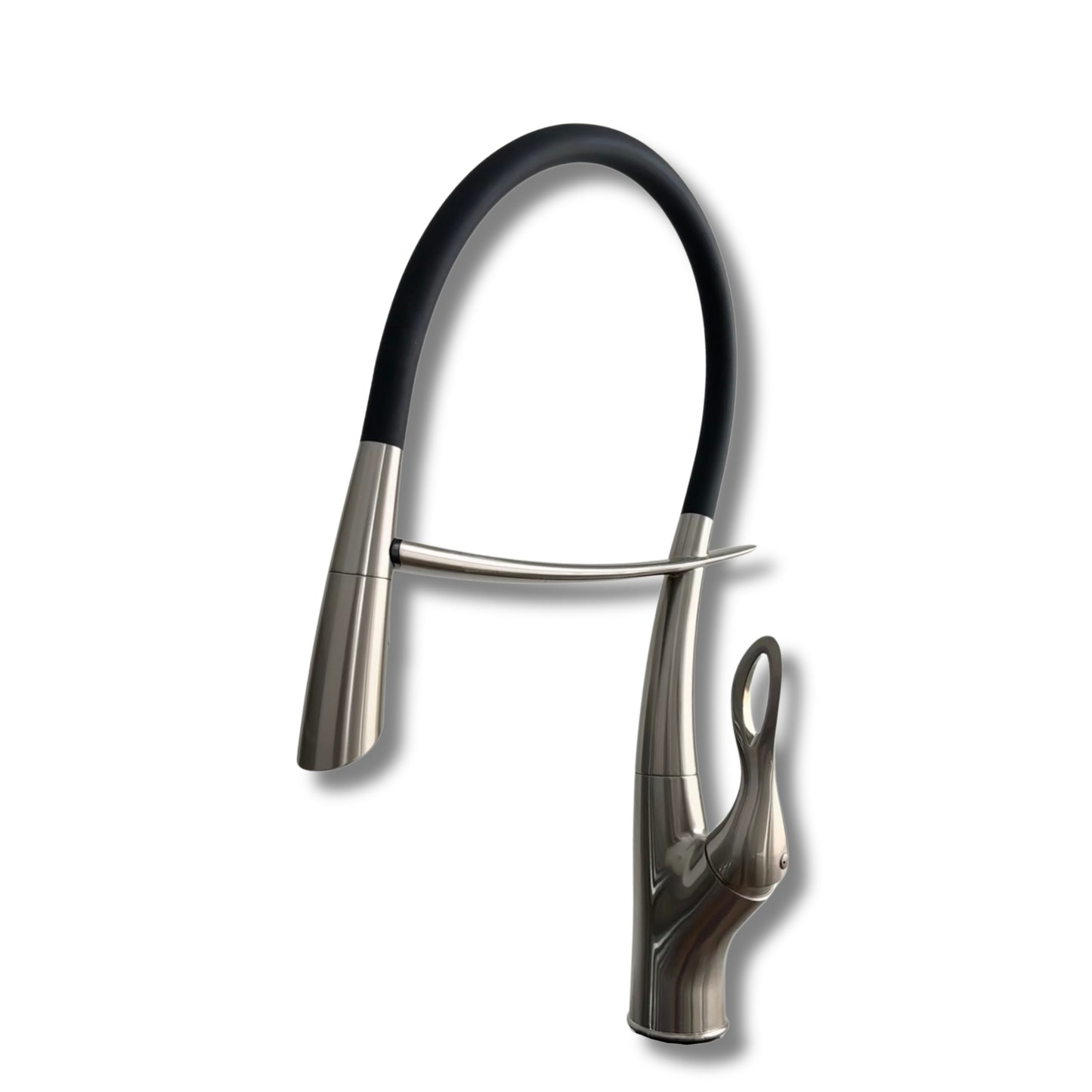 Tutto Luxury Kitchen Faucet – Crane‑Design, Magnetic Pull‑Down Spout Brushed Nickel