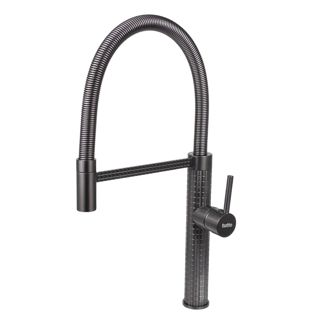 Italian-Inspired Design Pull-Out Kitchen Faucet Gunmetal Gray