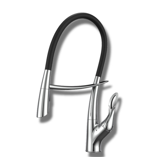 Tutto Luxury Kitchen Faucet – Crane‑Design, Magnetic Pull‑Down Spout Chrome